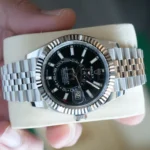Rolex Sky-Dweller 336934 black dial Saros annual calendar 12 monthly apertures Chromalight markers