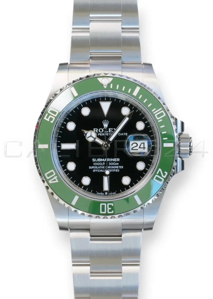 Rolex Submariner Date Starbucks 126610LV MK2 green bezel black dial 2026 brand new front view