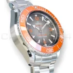 Omega Seamaster Ultra Deep 6000M 215.30.46.21.06.001 orange ceramic bezel grey black gradient dial front right