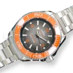Omega Seamaster Ultra Deep 6000M 215.30.46.21.06.001 orange ceramic bezel grey black gradient dial front