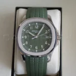 Patek Philippe Aquanaut 5168G-010 khaki green Q4 2025 mint full set box papers Calibre24 Perth Australia