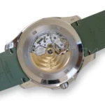 Patek Philippe Aquanaut Jumbo 5168G-010 sapphire exhibition caseback Calibre 26-330 SC 21k gold rotor
