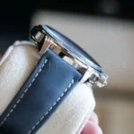 Patek Philippe 5172G-001 white gold blue dial chronograph 2020 on cushion 41mm top view