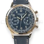 Patek Philippe Complications 5172G-001 white gold blue dial chronograph 2020 front view 41mm
