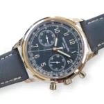 Patek Philippe 5172G-001 white gold blue dial chronograph 2020 front view 41mm