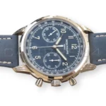 Patek Philippe 5172G-001 white gold blue dial chronograph 2020 front view 41mm