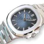 Patek Philippe Nautilus 5711/1A-010 blue dial 2017 old-style dial stainless steel 40mm side profile view