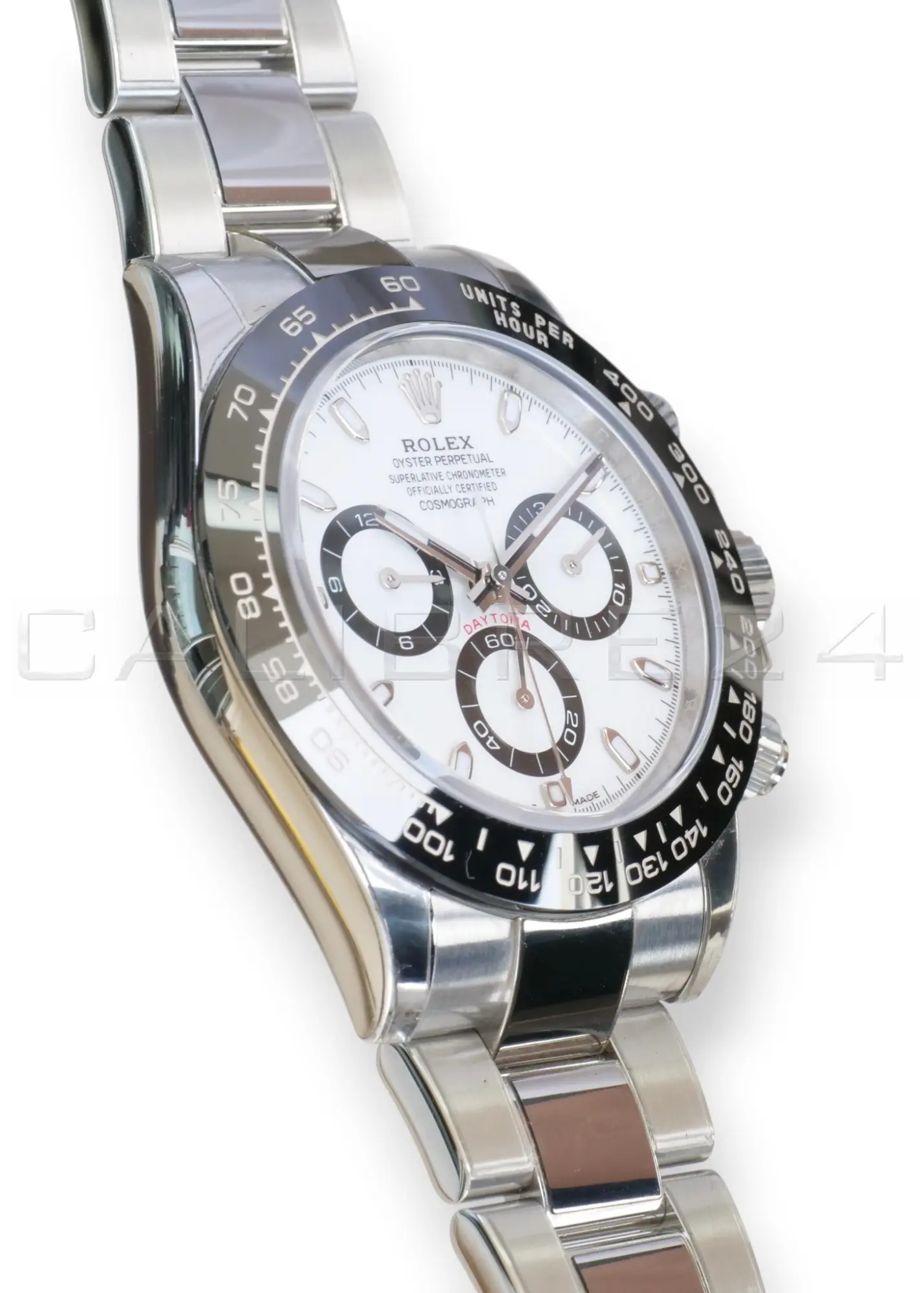 Rolex Daytona Panda 116500LN white dial black subdials 2021 NOS front view Oystersteel 40mm