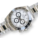 Rolex Daytona Panda 116500LN white dial black subdials 2021 NOS front view Oystersteel 40mm