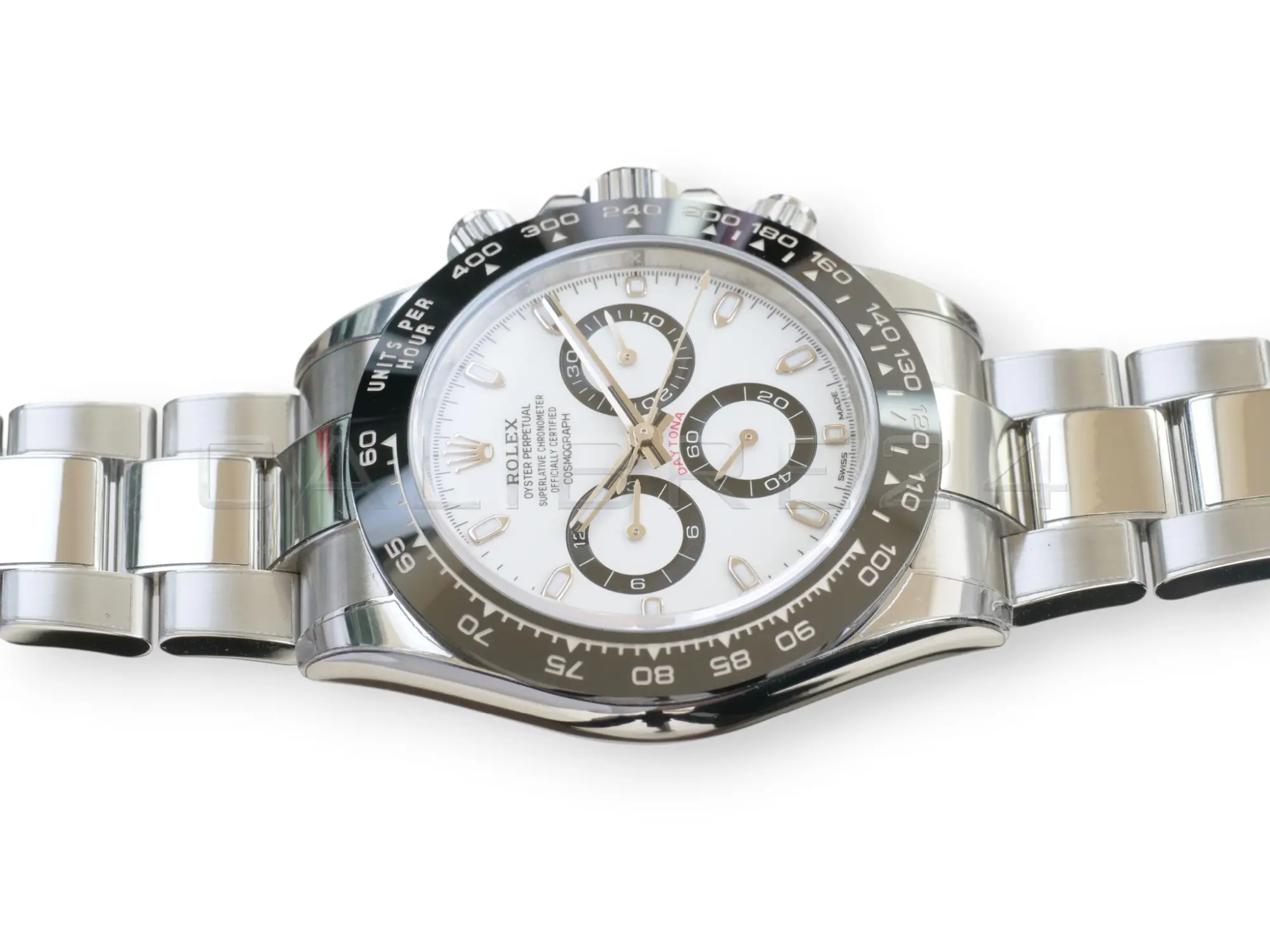 Rolex Daytona Panda 116500LN white dial black subdials 2021 NOS front view Oystersteel 40mm