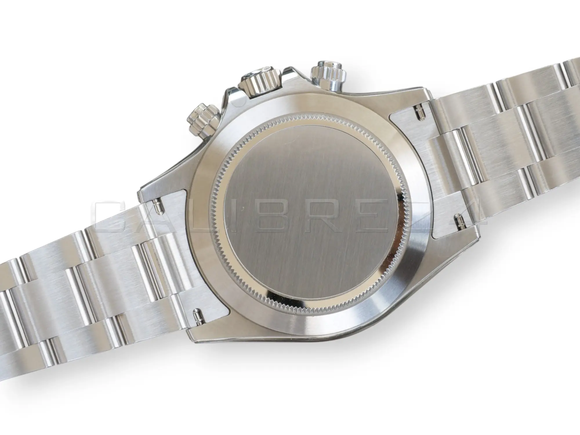 Rolex Daytona Panda 116500LN white dial black subdials 2021 NOS caseback view Oystersteel 40mm