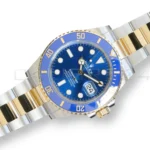 Rolex Submariner Date Bluesy 126613LB Yellow Rolesor 2025 Mint full set with box and papers for sale at Calibre24