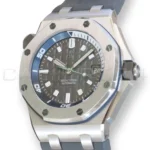 Audemars Piguet Royal Oak Offshore Diver 15720ST grey Mega Tapisserie dial 2025 mint 42mm stainless steel front