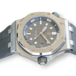 Audemars Piguet Royal Oak Offshore Diver 15720ST grey Mega Tapisserie dial 2025 mint 42mm stainless steel front