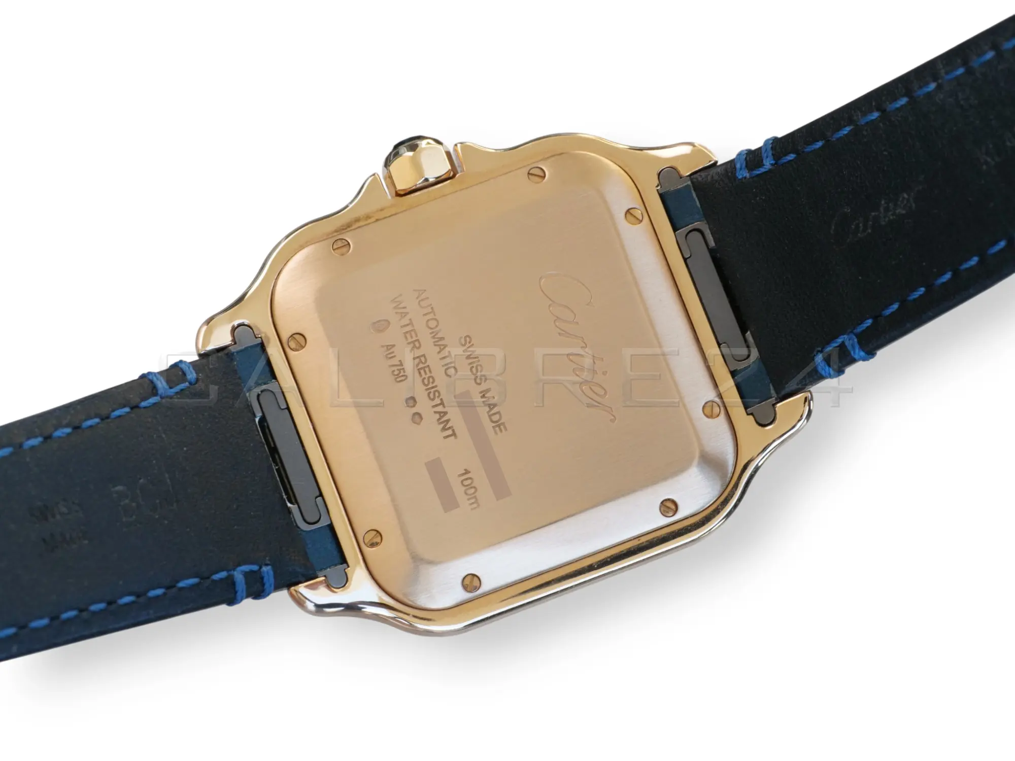 Cartier Santos WGSA0019 rose gold caseback Calibre 1847 MC solid case