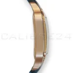 Cartier Santos de Cartier WGSA0019 7-sided rose gold crown blue sapphire faceted profile detai