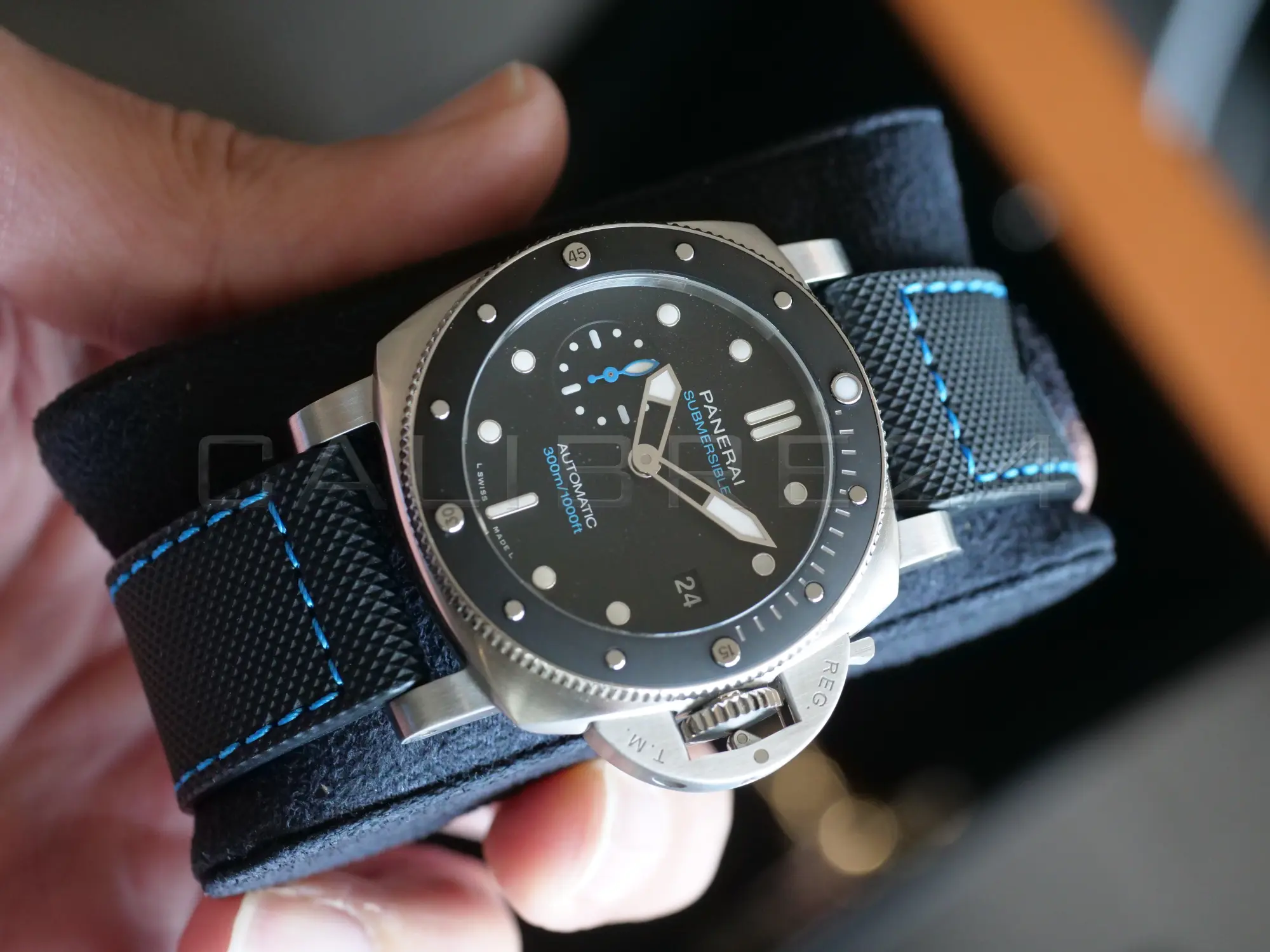 Panerai Submersible PAM01683 2022 mint full set box papers warranty 2030 Calibre24 Perth Australia