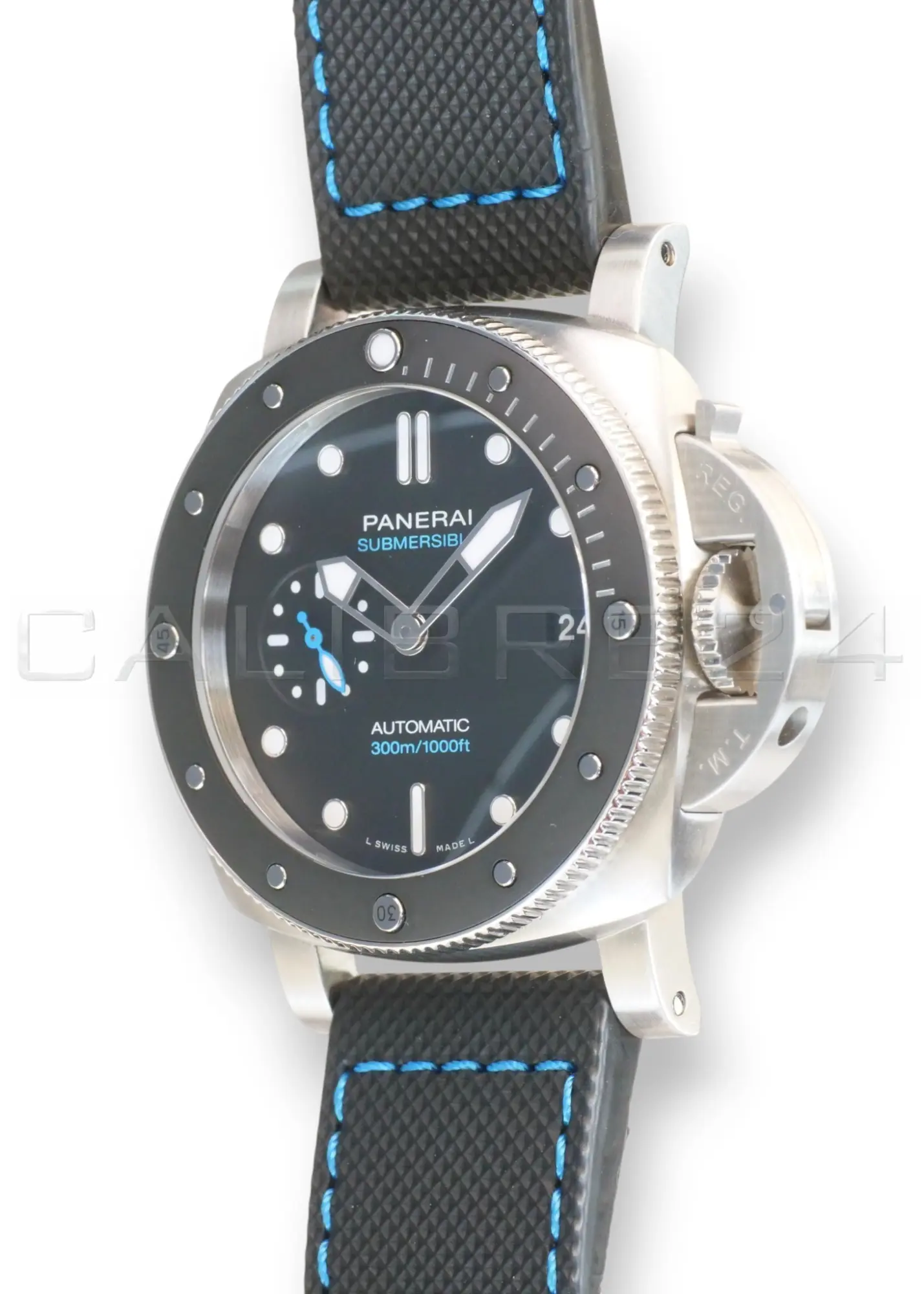 Panerai Submersible PAM01683 42mm stainless steel black ceramic bezel black dial 2022 mint front view
