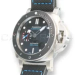 Panerai Submersible PAM01683 42mm stainless steel black ceramic bezel black dial 2022 mint front view