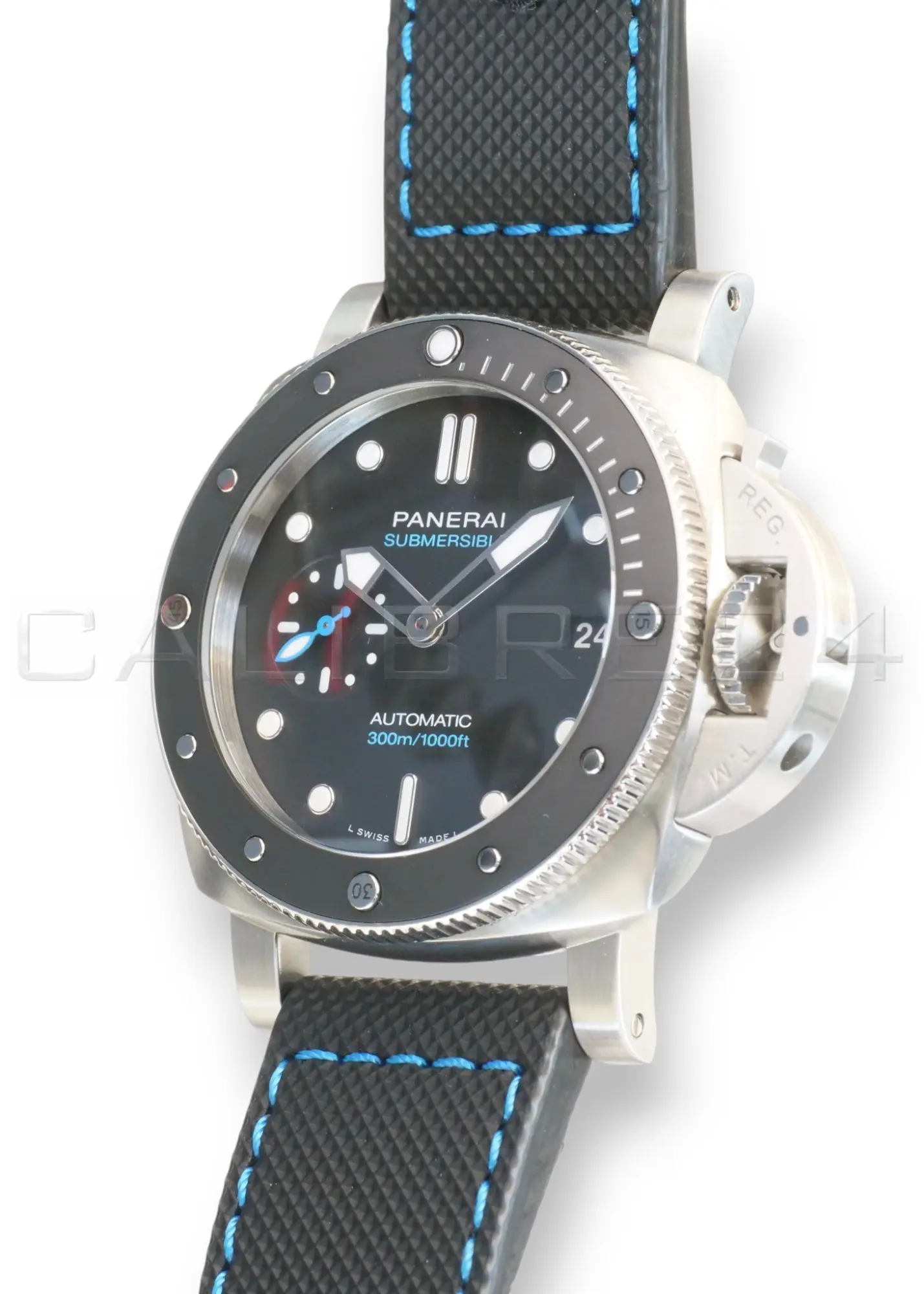 Panerai Submersible PAM01683 42mm stainless steel black ceramic bezel black dial 2022 mint front view