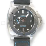 Panerai Submersible PAM01683 42mm stainless steel black ceramic bezel black dial 2022 mint front view