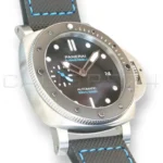 Panerai Submersible PAM01683 42mm stainless steel black ceramic bezel black dial 2022 mint front view