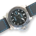 Panerai Submersible PAM01683 black rubber strap stainless steel crown protector