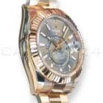 Rolex Sky-Dweller 326935-0007 dark rhodium dial 18k Everose gold Oyster bracelet 42mm mint front
