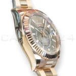 Rolex Sky-Dweller 326935-0007 dark rhodium dial 18k Everose gold Oyster bracelet 42mm mint front