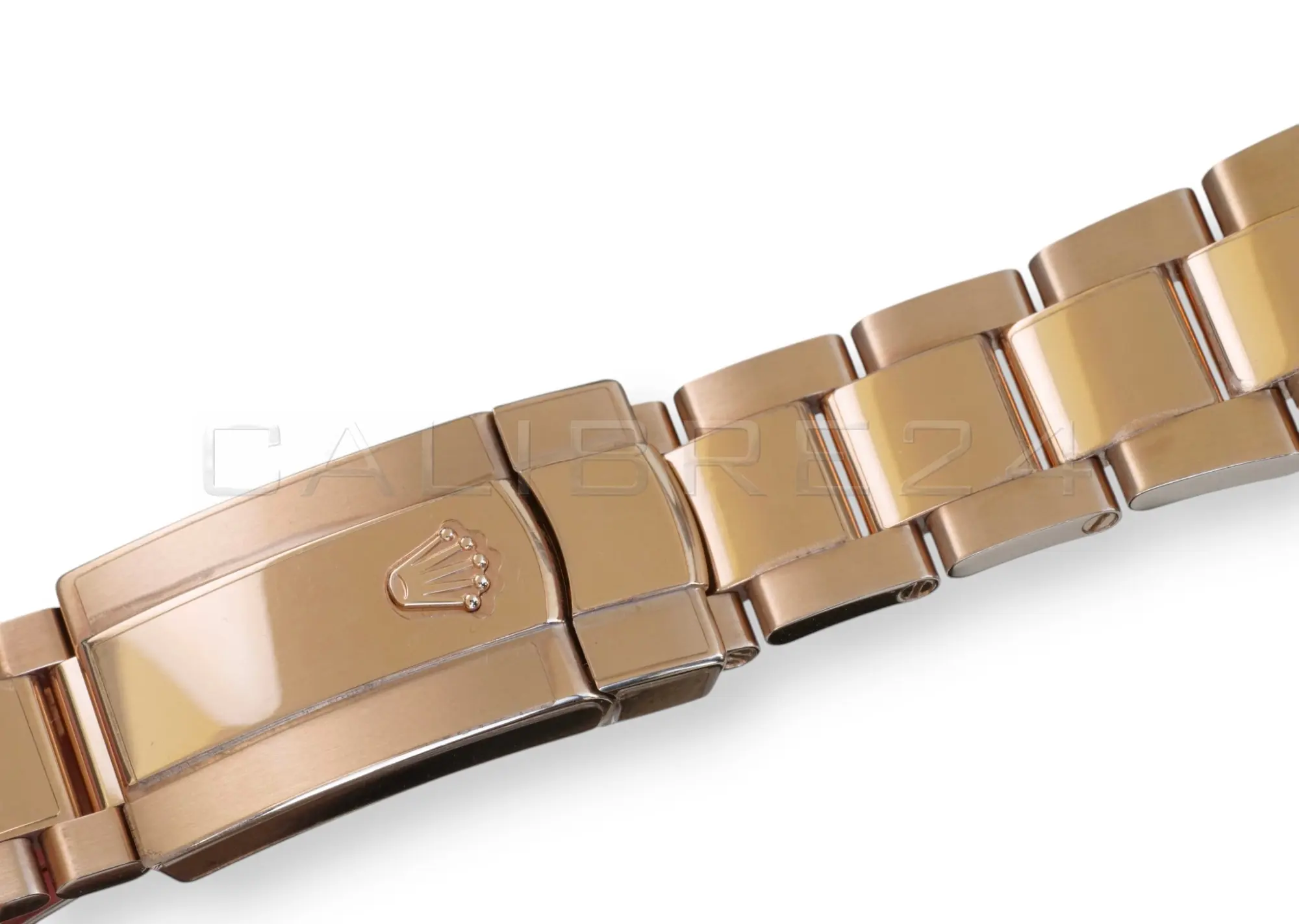 Rolex 326935-0007 protective stickers intact mint Everose gold case bracelet links factory finish