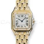 Cartier Panthère de Cartier WJPN0085 brand new 2026 18k yellow gold diamond bezel medium model front view