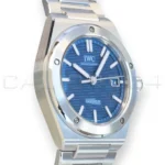 IWC Ingenieur Automatic 40 IW328907 blue dial five-screw bezel integrated bracelet like new 2025 — full front view