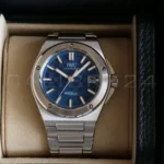 IWC Ingenieur IW328907 full 2025 set — original IWC box papers accessories like new blue dial