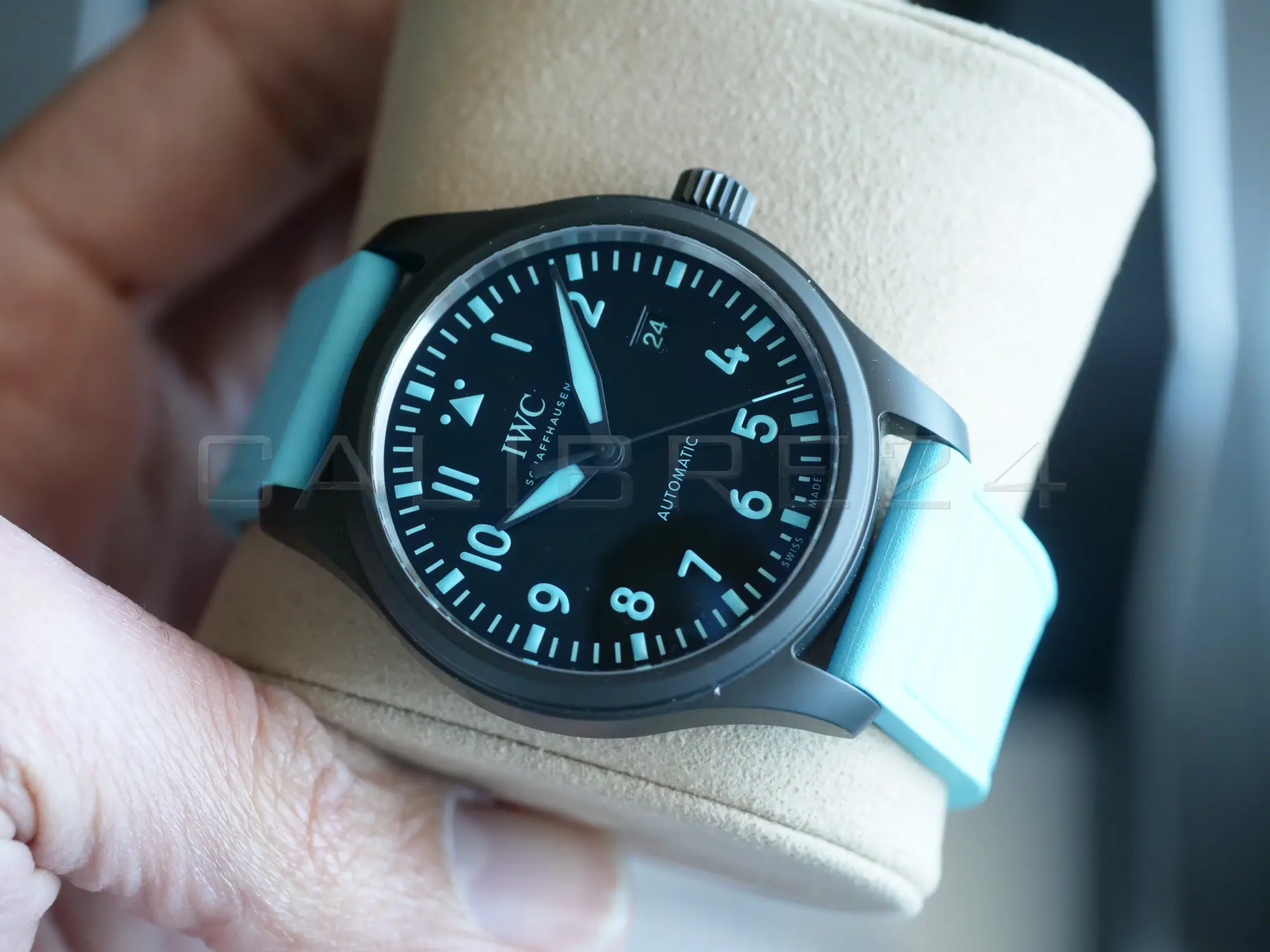 IWC Pilot's Watch Automatic 41 George Russell IW328107 full 2026 set — original IWC box papers accessories brand new unworn