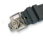 MB&F LM101 EVO grey rubber integrated strap titanium folding buckle hours minutes 2 o'clock power reserve