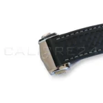 Omega Aqua Terra 150M steel Sedna gold black rubber strap stainless steel pin buckle side profil